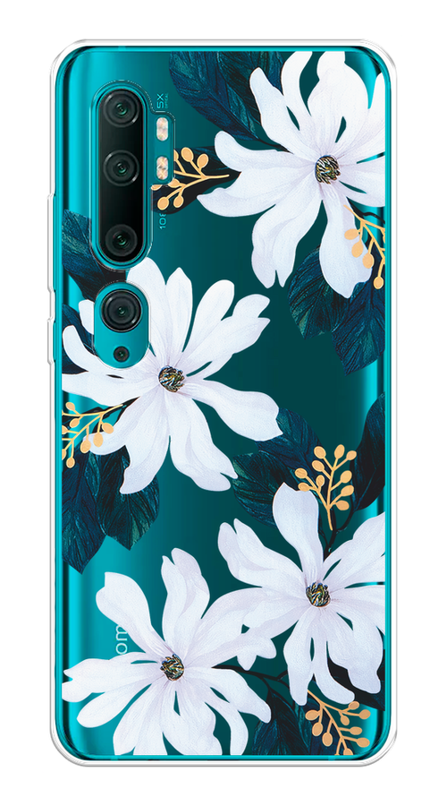 

Чехол на Xiaomi Mi Note 10/Mi Note 10 Pro "Delilah Flower", Зеленый;белый, 37350-1