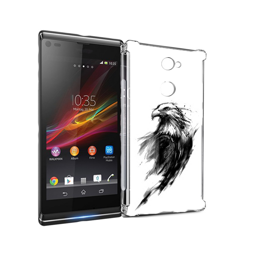 

Чехол MyPads Tocco для Sony Xperia L2 чб птица (PT99662.233.670), Прозрачный, Tocco