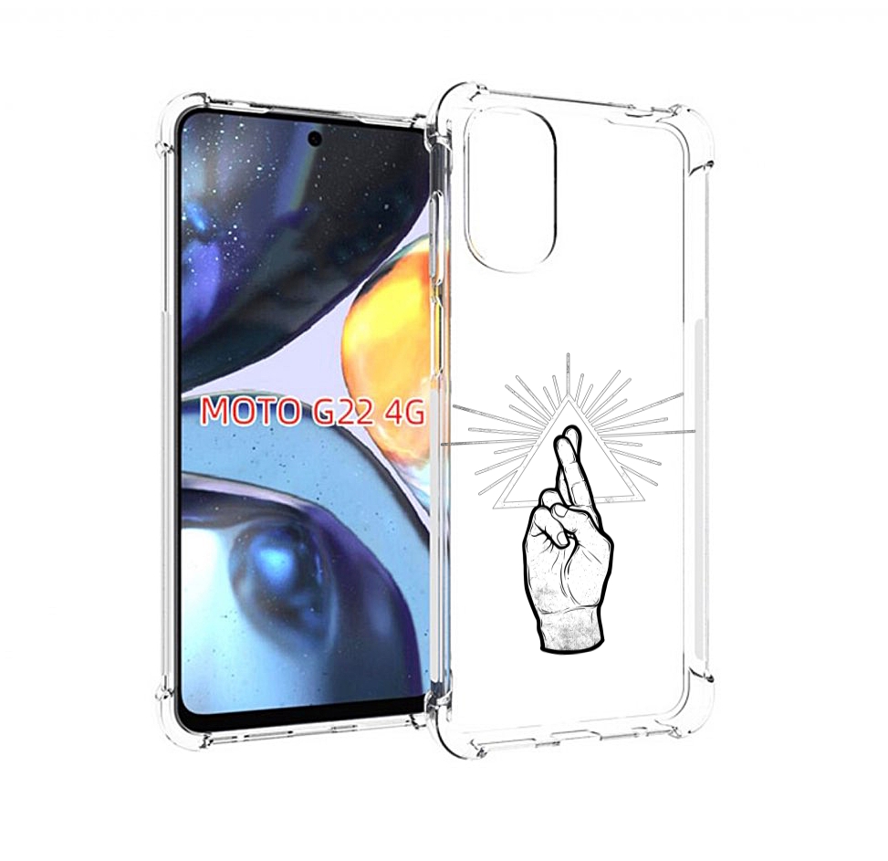 

Чехол MyPads черно белая рука для Motorola Moto G22 4G, Прозрачный, Tocco