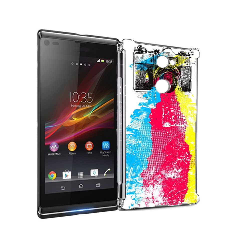 фото Чехол mypads tocco для sony xperia l2 цветной фотоаппарат (pt99662.233.668)