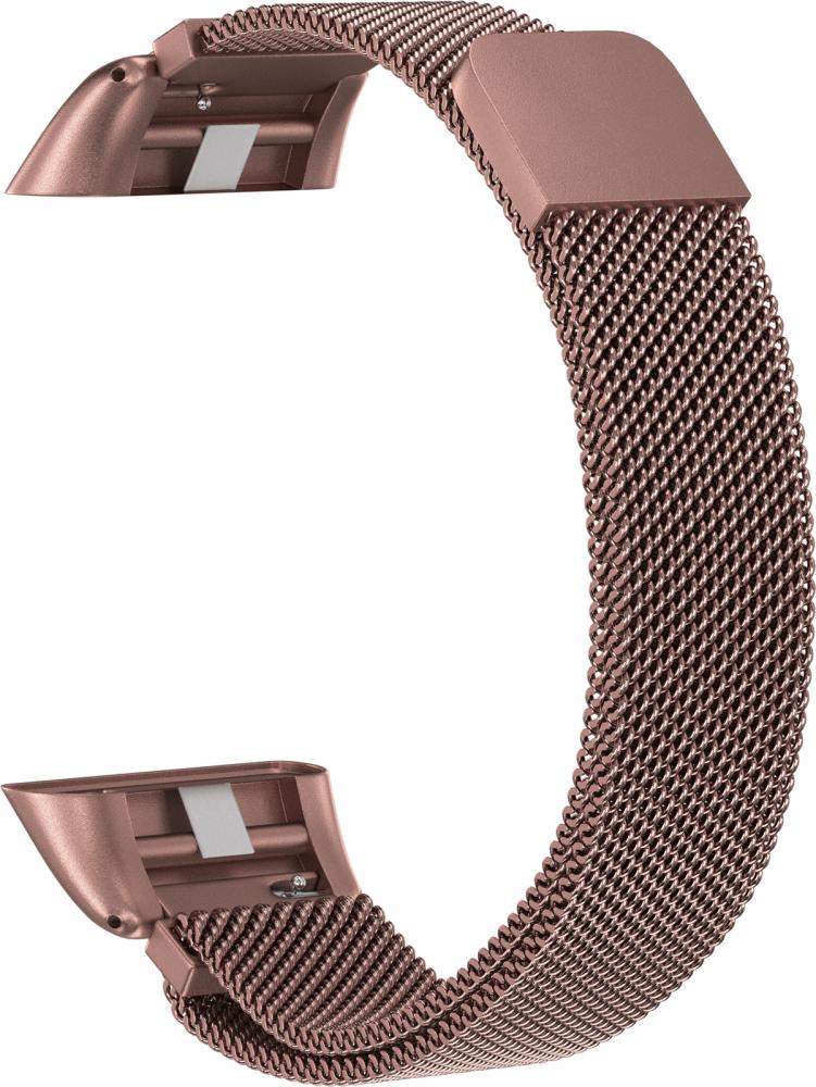 

Ремешок металлический GSMIN Milanese Loop для Honor Band 6 (Розовое золото)