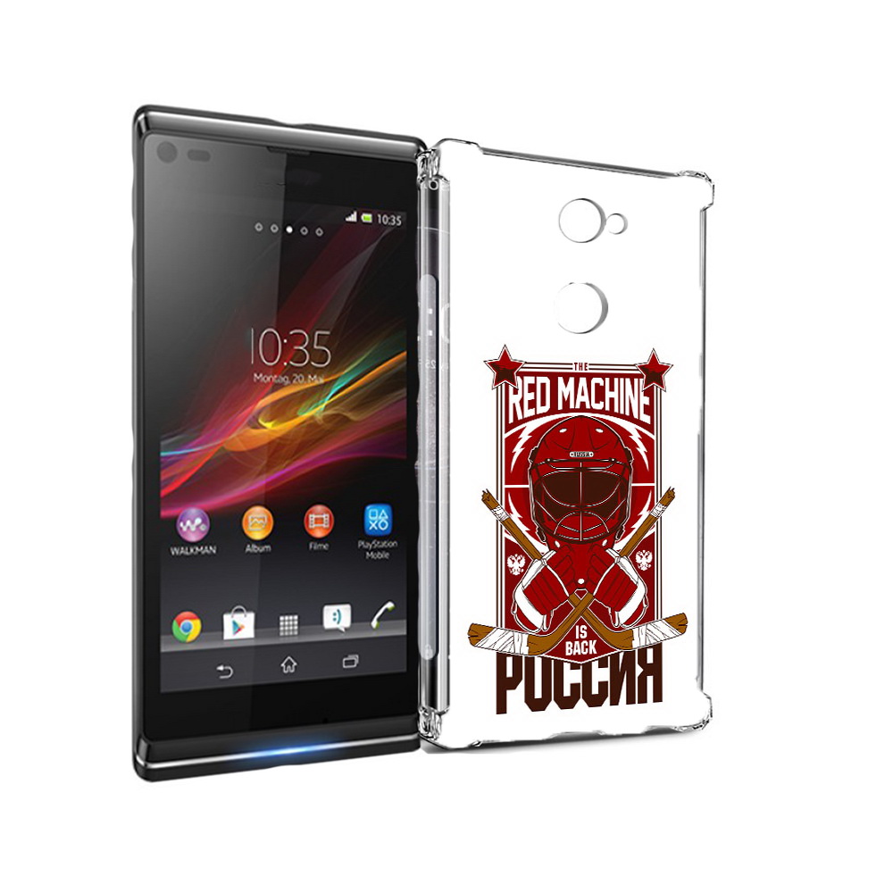 

Чехол MyPads Tocco для Sony Xperia L2 хоккей россия (PT99662.233.666), Прозрачный, Tocco