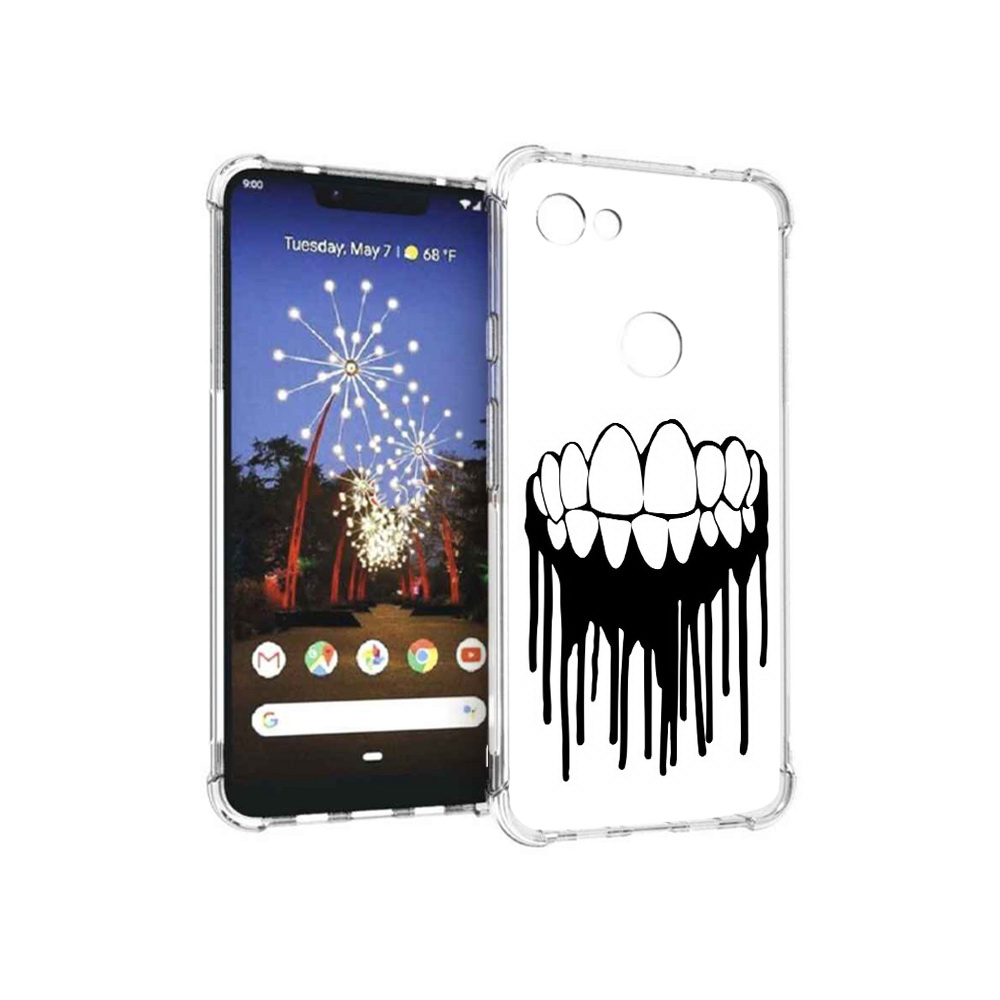 

Чехол MyPads Tocco для Google Pixel 3 XL зубы, Прозрачный, Tocco