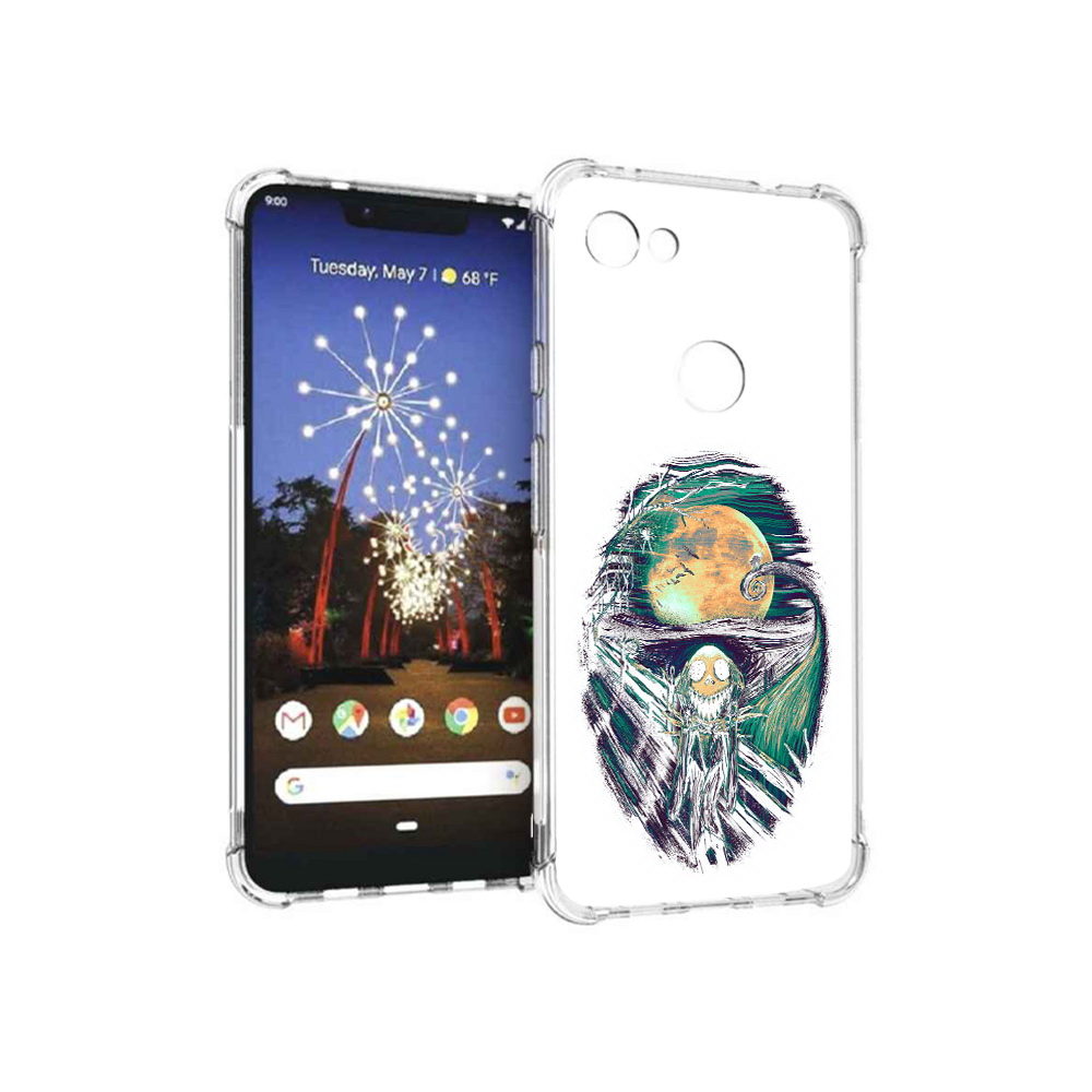 

Чехол MyPads Tocco для Google Pixel 3 XL зубастое существо абстракция, Прозрачный, Tocco