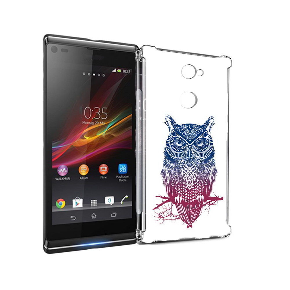 

Чехол MyPads Tocco для Sony Xperia L2 хиппи сова (PT99662.233.664), Прозрачный, Tocco