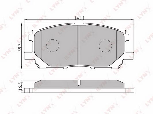 Комплект тормозных дисковых колодок LYNXauto BD-7525