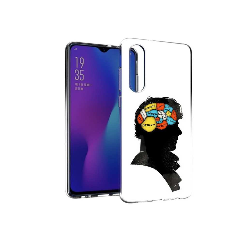 Чехол MyPads Tocco для Huawei P30 темный рисунок