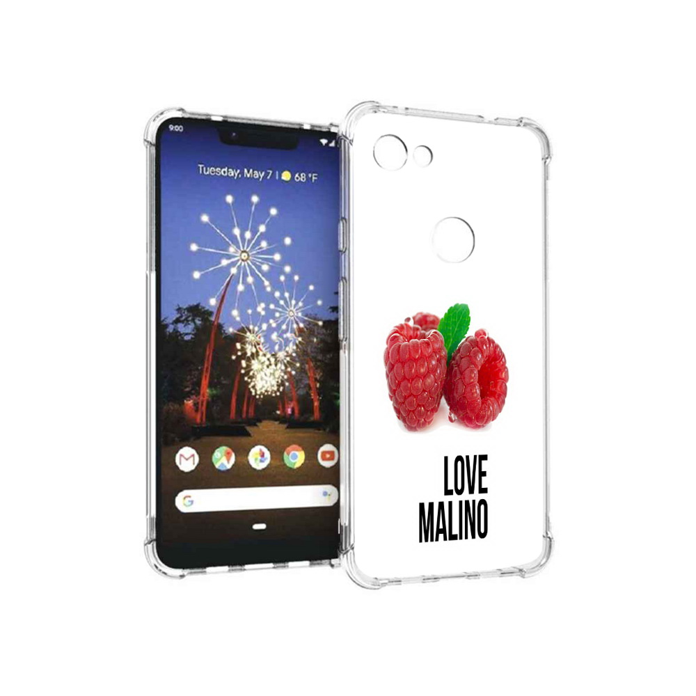 

Чехол MyPads Tocco для Google Pixel 3 XL Бренд лове малино, Прозрачный, Tocco