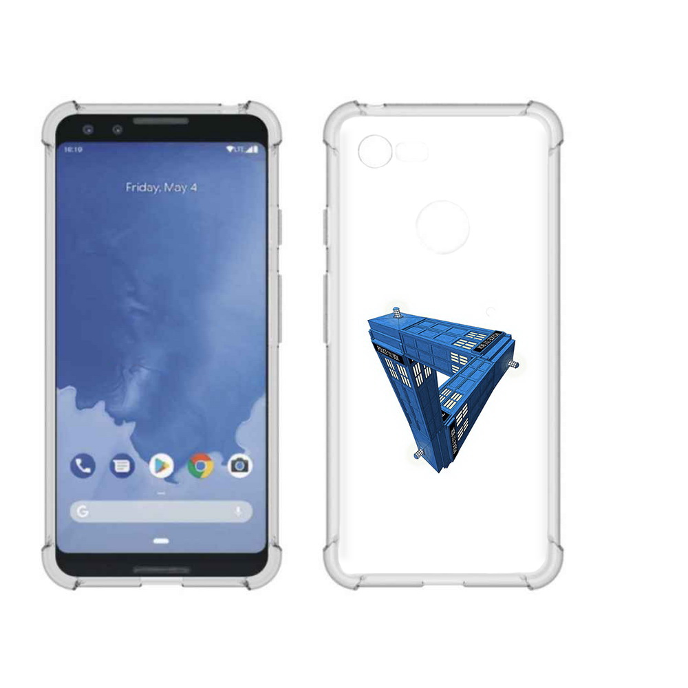 

Чехол MyPads Tocco для Google Pixel 3 головолока абстракция, Прозрачный, Tocco