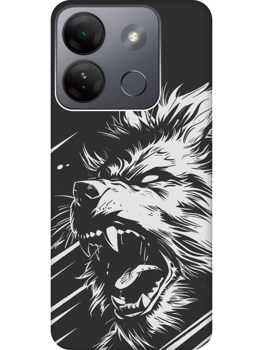

Силиконовый чехол на Infinix Smart 7 HD с принтом "Рев оборотня" матовый черный, Черный;белый, 769392013