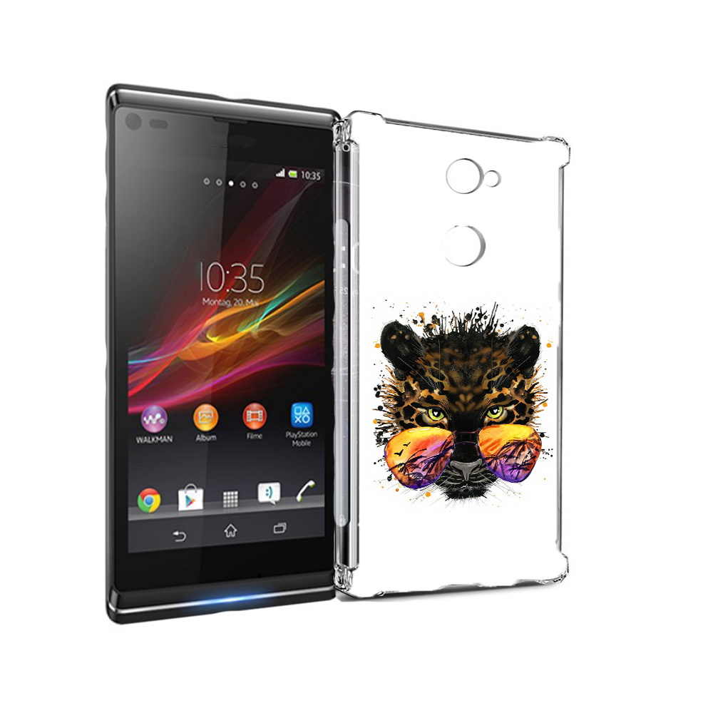 

Чехол MyPads Tocco для Sony Xperia L2 тропический леопард (PT99662.233.649), Прозрачный, Tocco