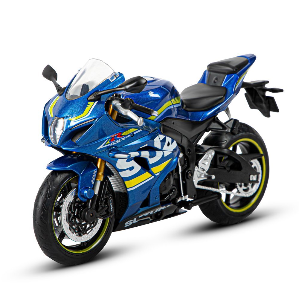 

Мотоцикл металл коллекционный 1:12 SUZUKI GSR-R1000, 21 см синий JB1251501, SUZUKI GSR-R1000