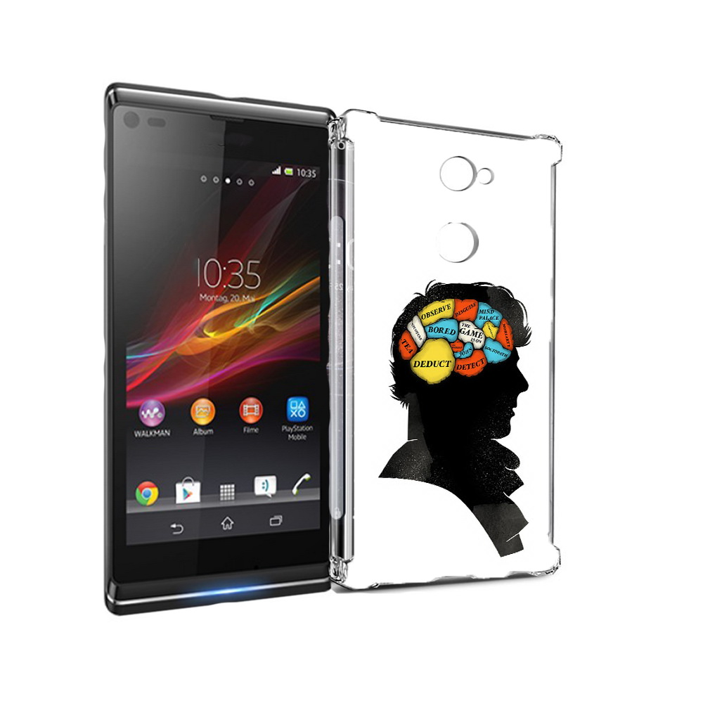 

Чехол MyPads Tocco для Sony Xperia L2 темный рисунок (PT99662.233.640), Прозрачный, Tocco