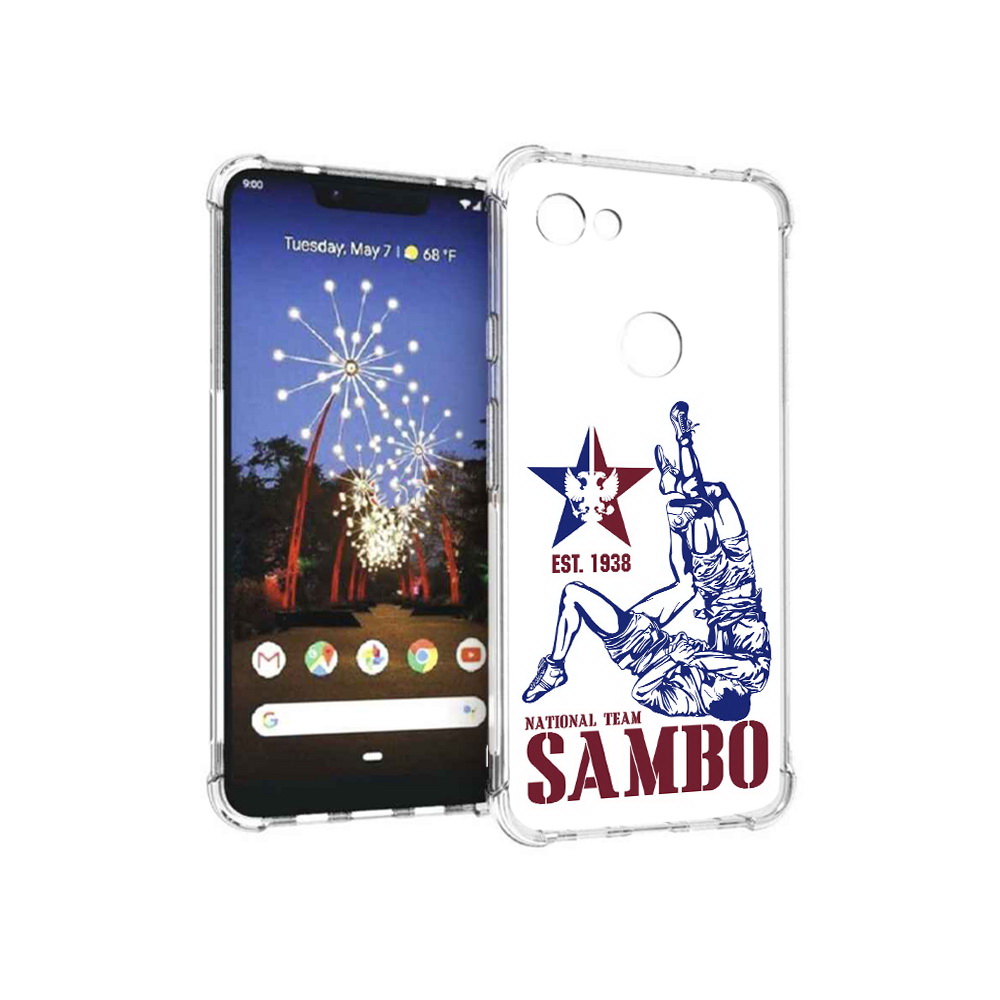 

Чехол MyPads Tocco для Google Pixel 3 XL единоборства самбо, Прозрачный, Tocco
