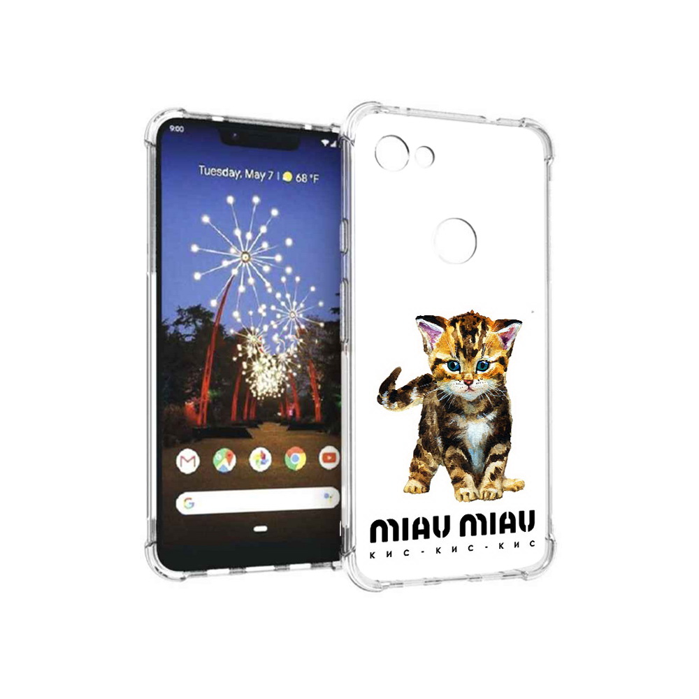 

Чехол MyPads Tocco для Google Pixel 3 XL Бренд miau miau, Прозрачный, Tocco