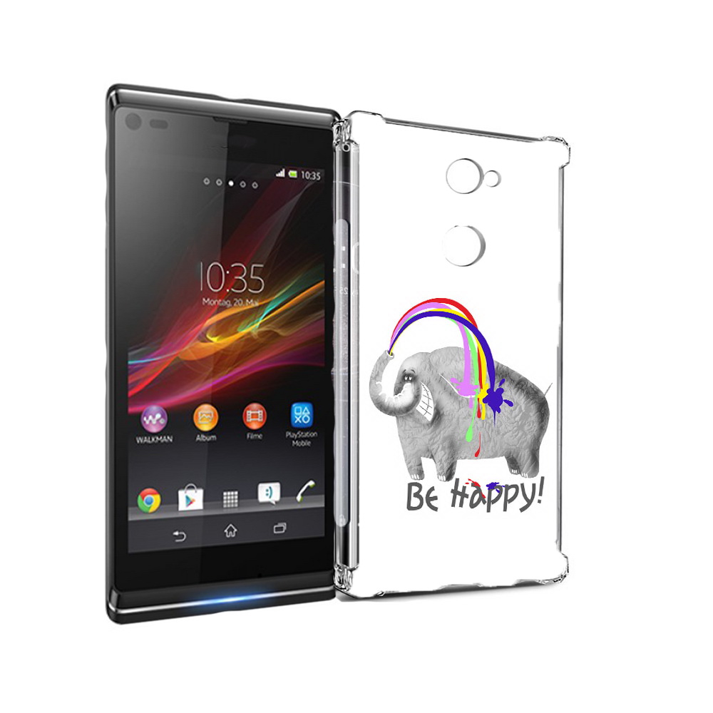 

Чехол MyPads Tocco для Sony Xperia L2 счастливый слон (PT99662.233.632), Прозрачный, Tocco