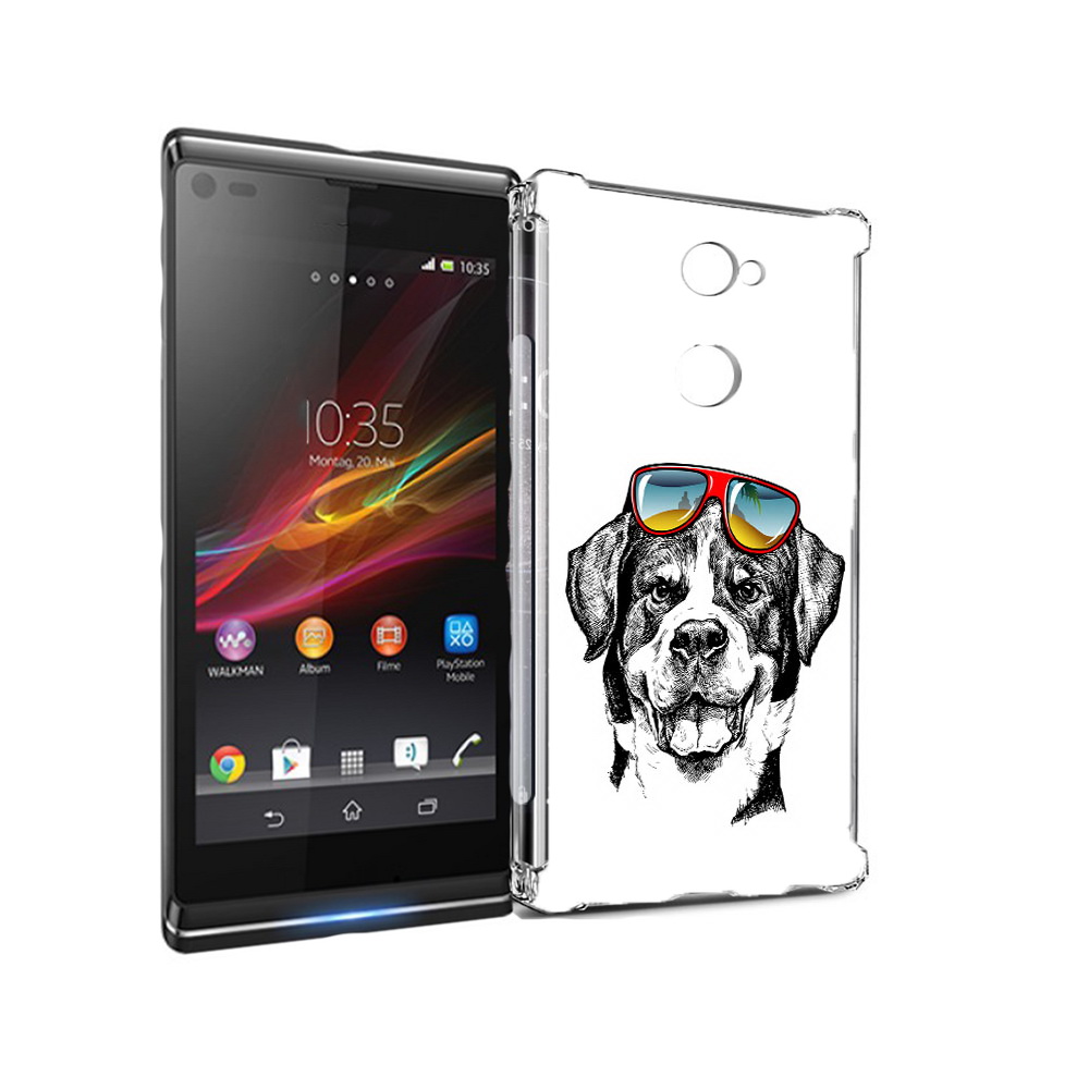 

Чехол MyPads Tocco для Sony Xperia L2 счастливая собака (PT99662.233.631), Прозрачный, Tocco