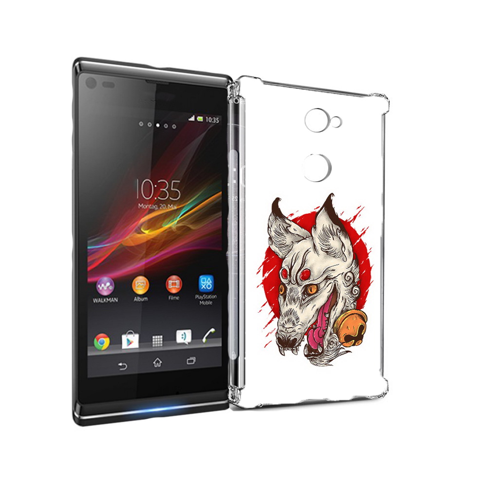 

Чехол MyPads Tocco для Sony Xperia L2 страшная собака (PT99662.233.627), Прозрачный, Tocco