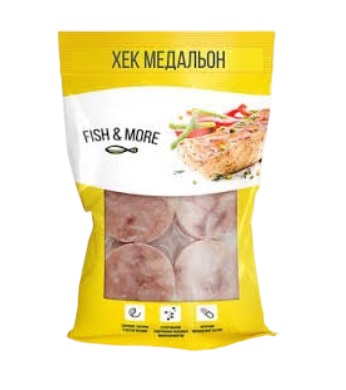 Хек Fish & More медальоны из филе замороженные 400 г