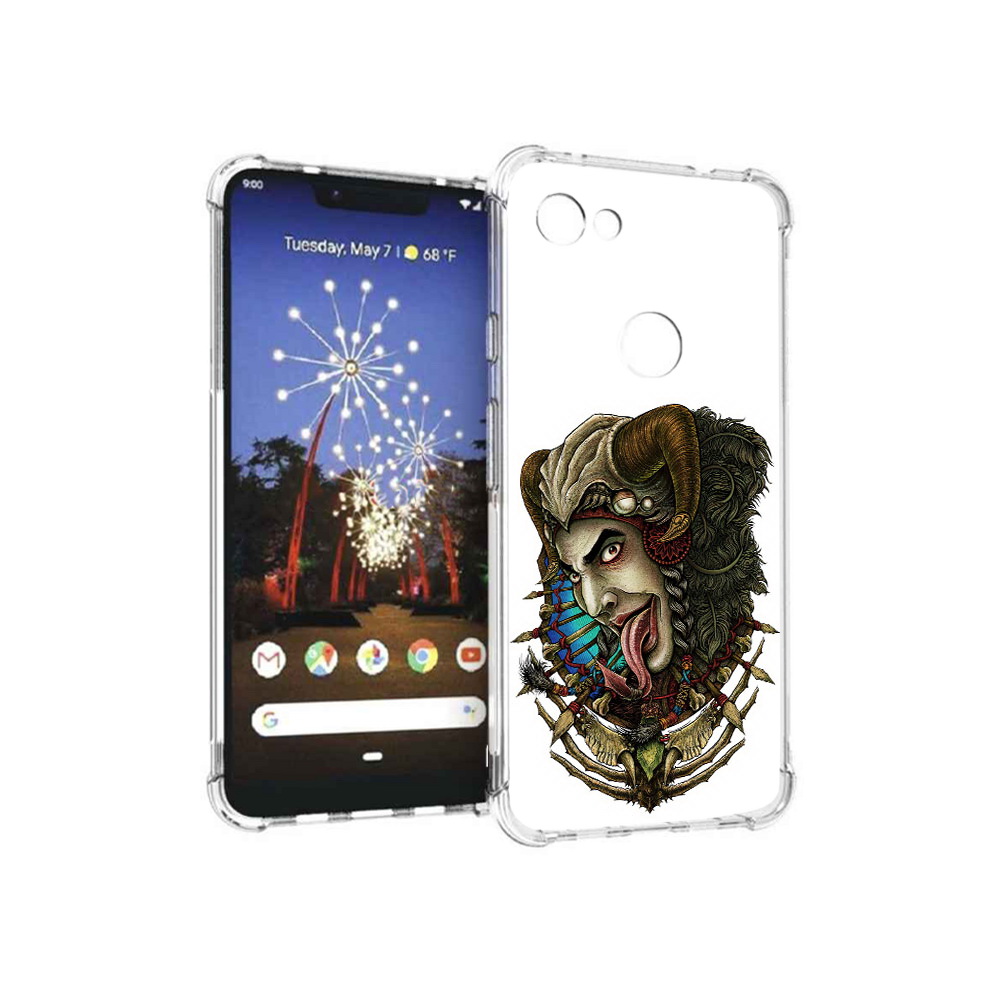 

Чехол MyPads Tocco для Google Pixel 3 XL длинный язык, Прозрачный, Tocco