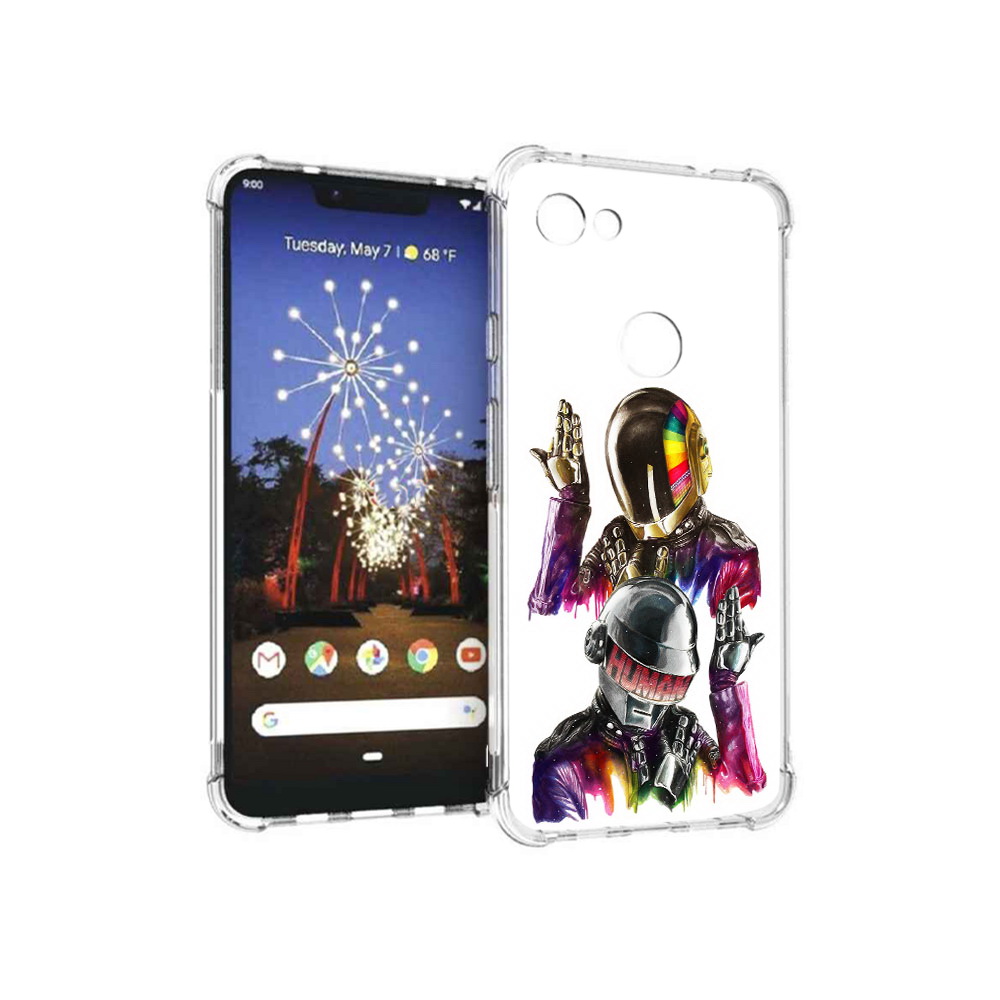 

Чехол MyPads Tocco для Google Pixel 3 XL диско космонавты, Прозрачный, Tocco