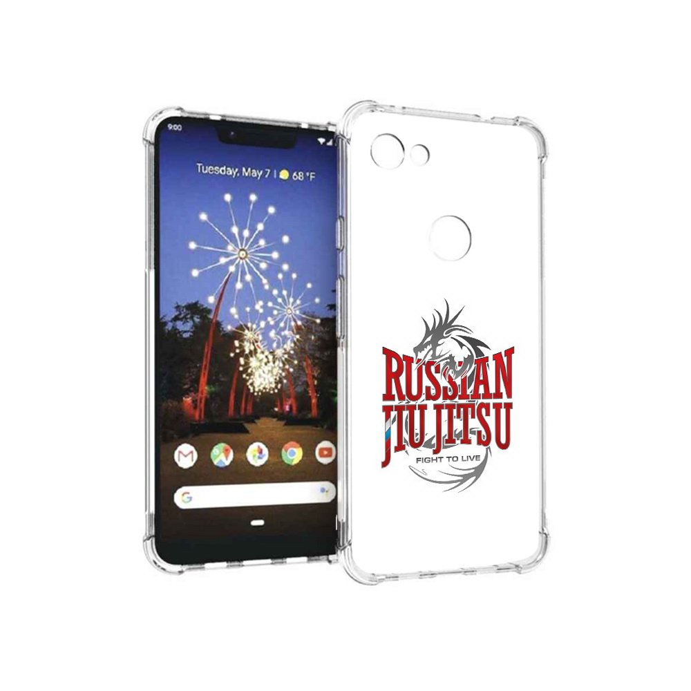 

Чехол MyPads Tocco для Google Pixel 3 XL джиу джитсу, Прозрачный, Tocco