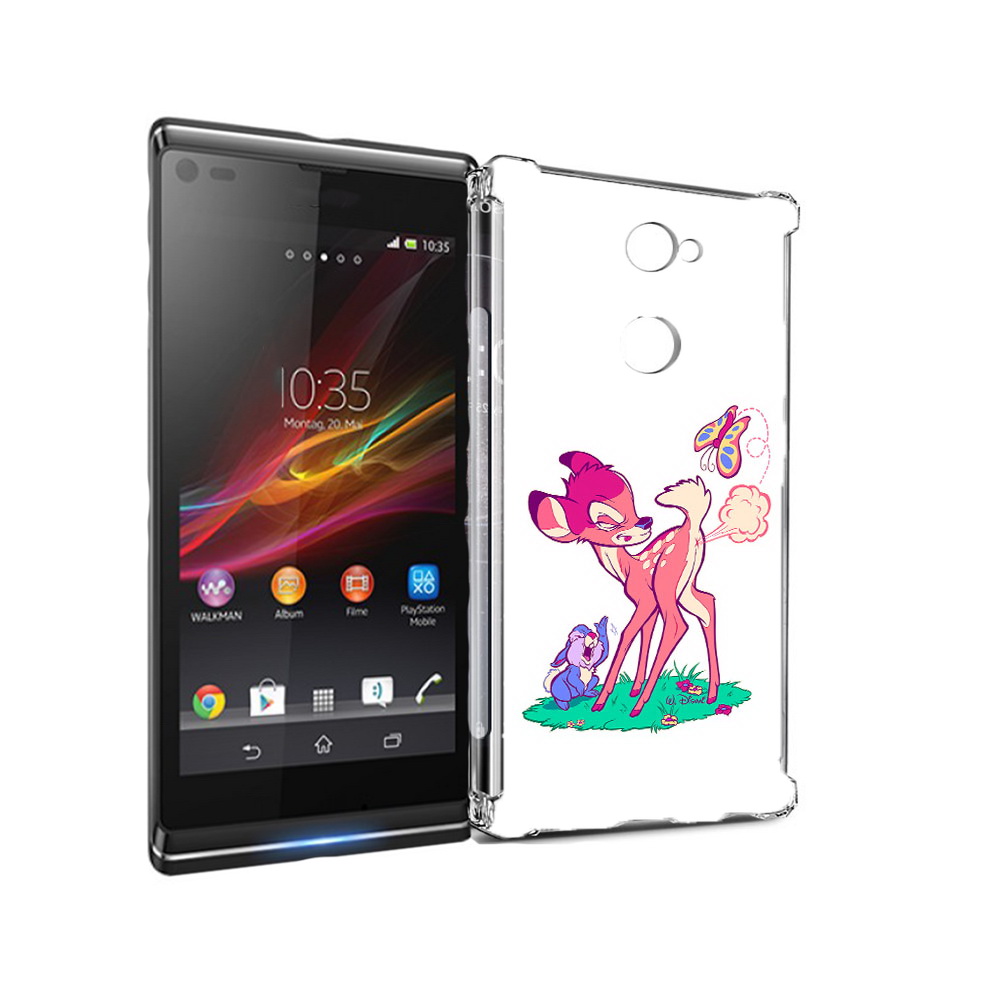 

Чехол MyPads Tocco для Sony Xperia L2 смешной олененок (PT99662.233.610), Прозрачный, Tocco