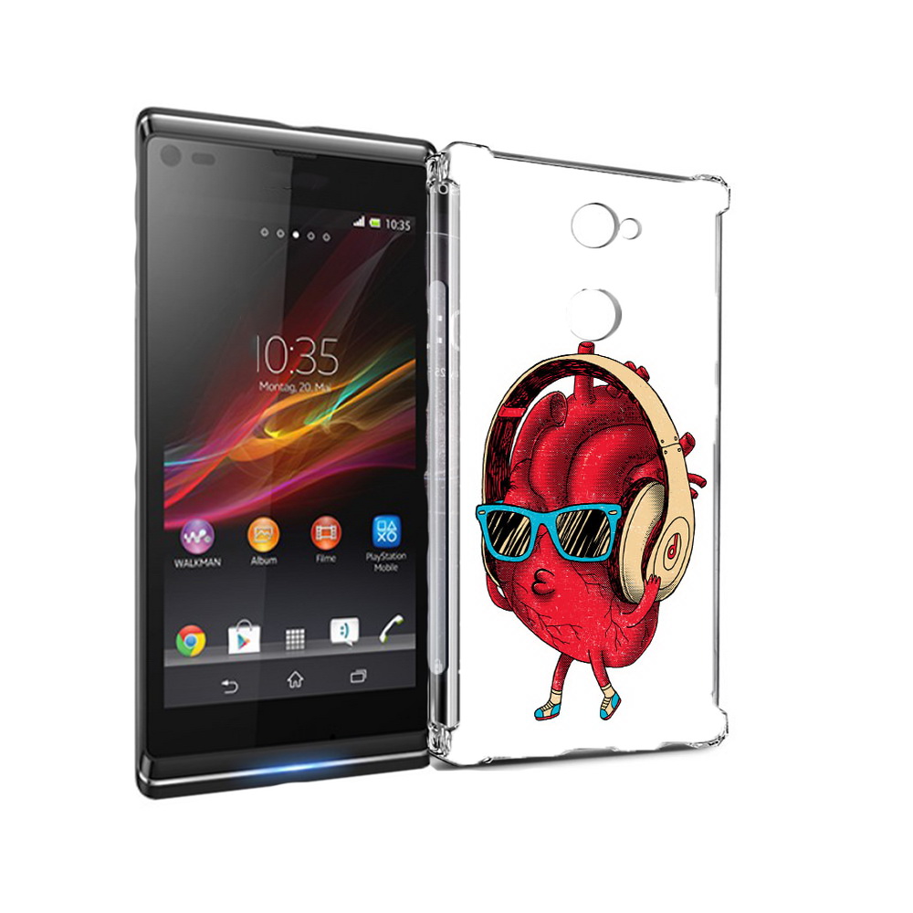 

Чехол MyPads Tocco для Sony Xperia L2 слушай сердце (PT99662.233.609), Прозрачный, Tocco