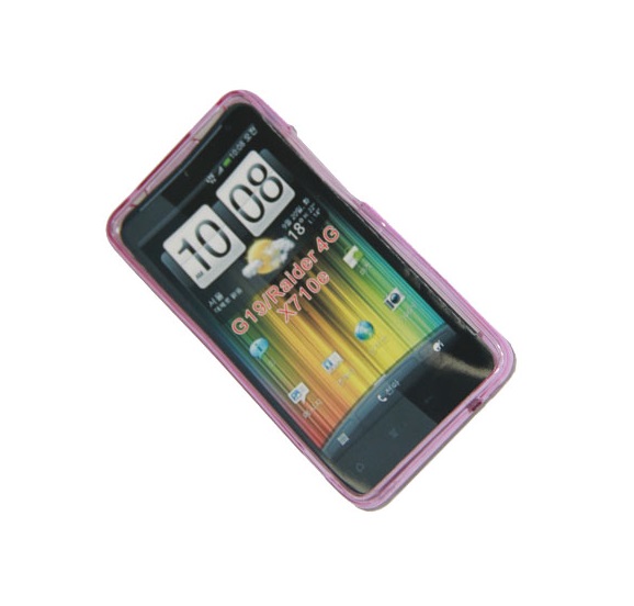 

Чехол для HTC Raider 4G силиконовый матовый <розовый>