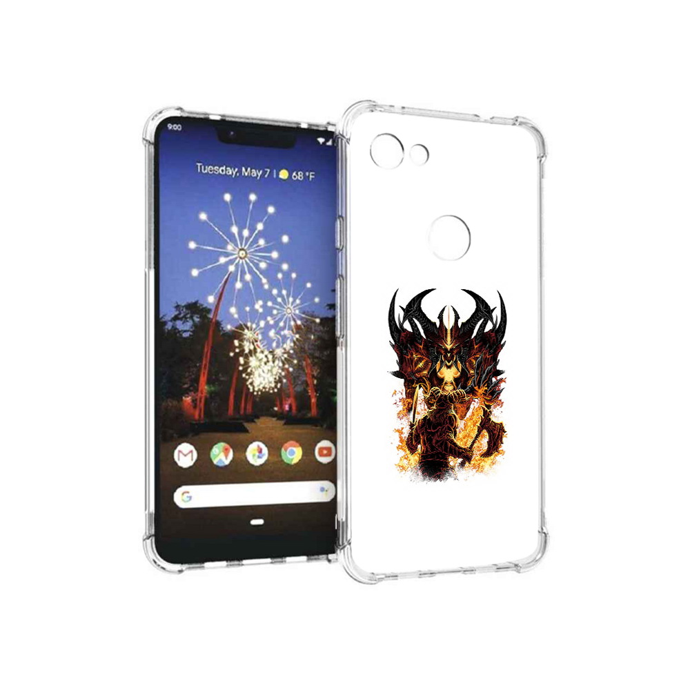 

Чехол MyPads Tocco для Google Pixel 3 XL демон shadow fiend, Прозрачный, Tocco