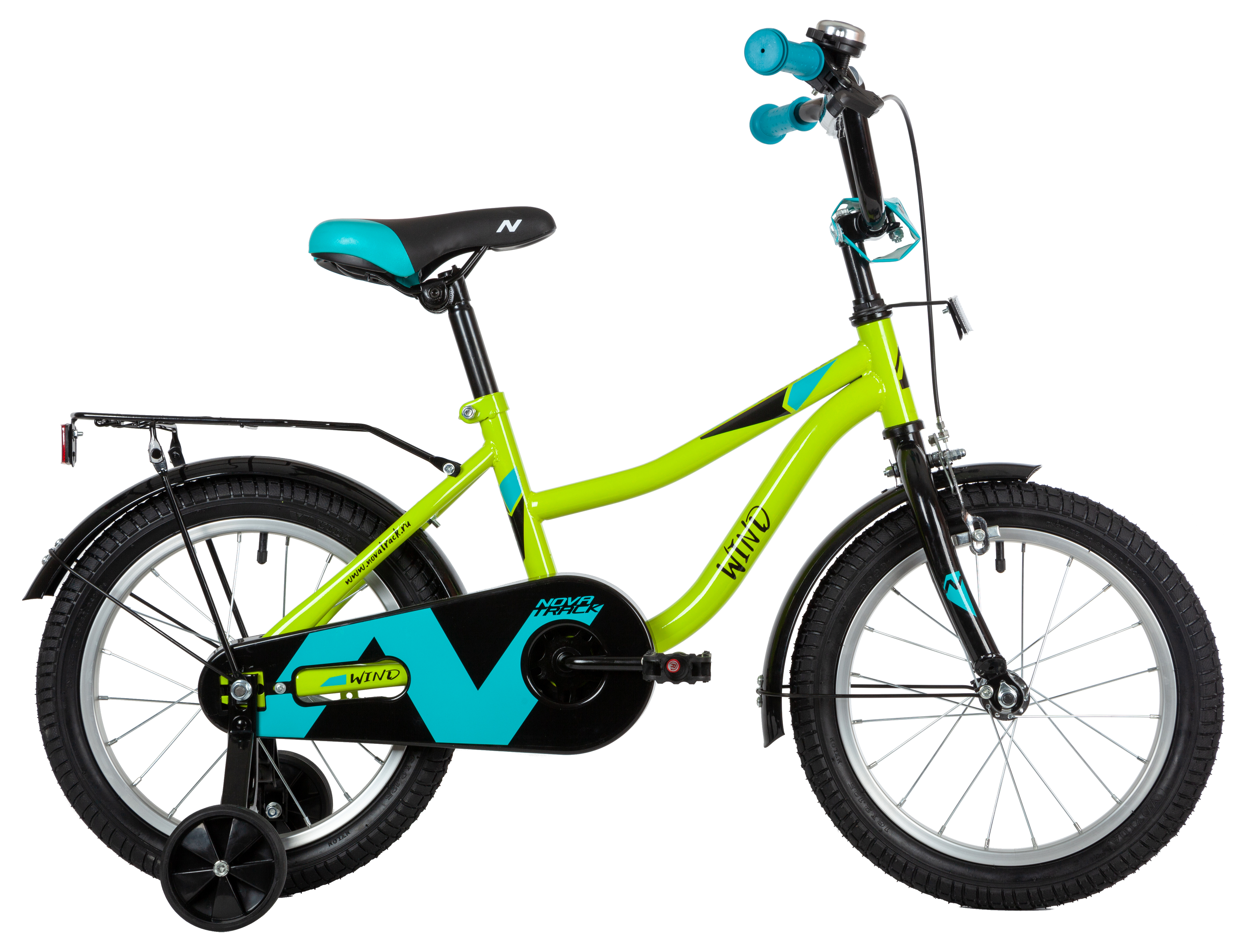 

Велосипед 16 Novatrack Wind зеленый GN22, 163WIND.GN22