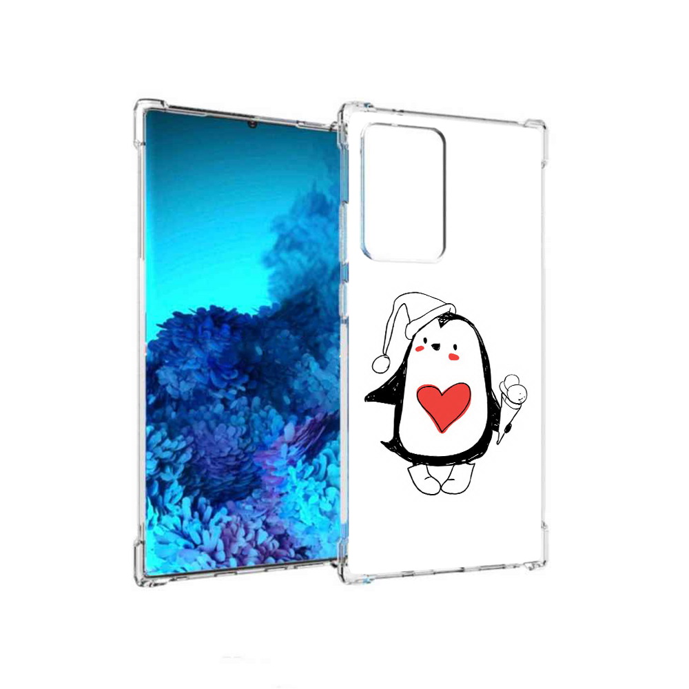 

Чехол MyPads Tocco для Samsung Galaxy Note 20 Ultra Пингвин с мороженым (PT151896.552.135), Прозрачный, Tocco