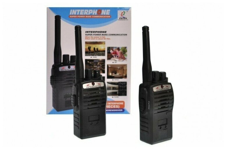 фото Игрушка рация interphone, 2 шт. черный raciya002а