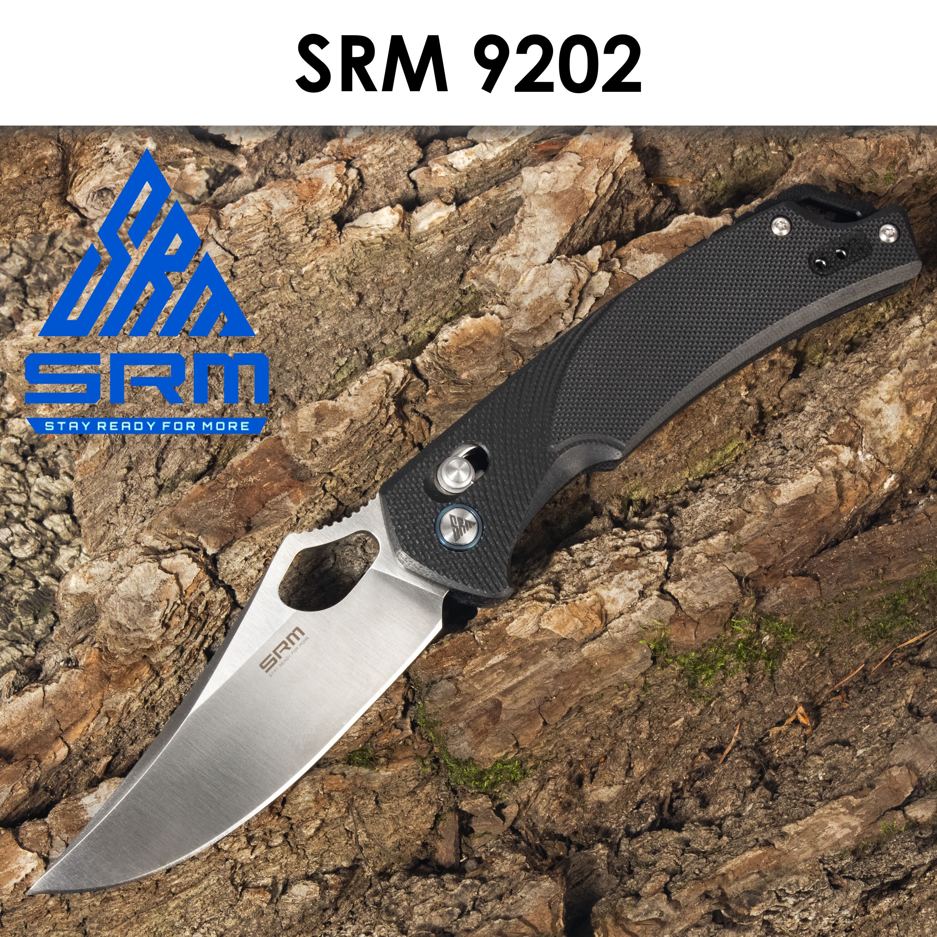 

Складной нож SRM 9202 черный 205мм (90мм), 9202