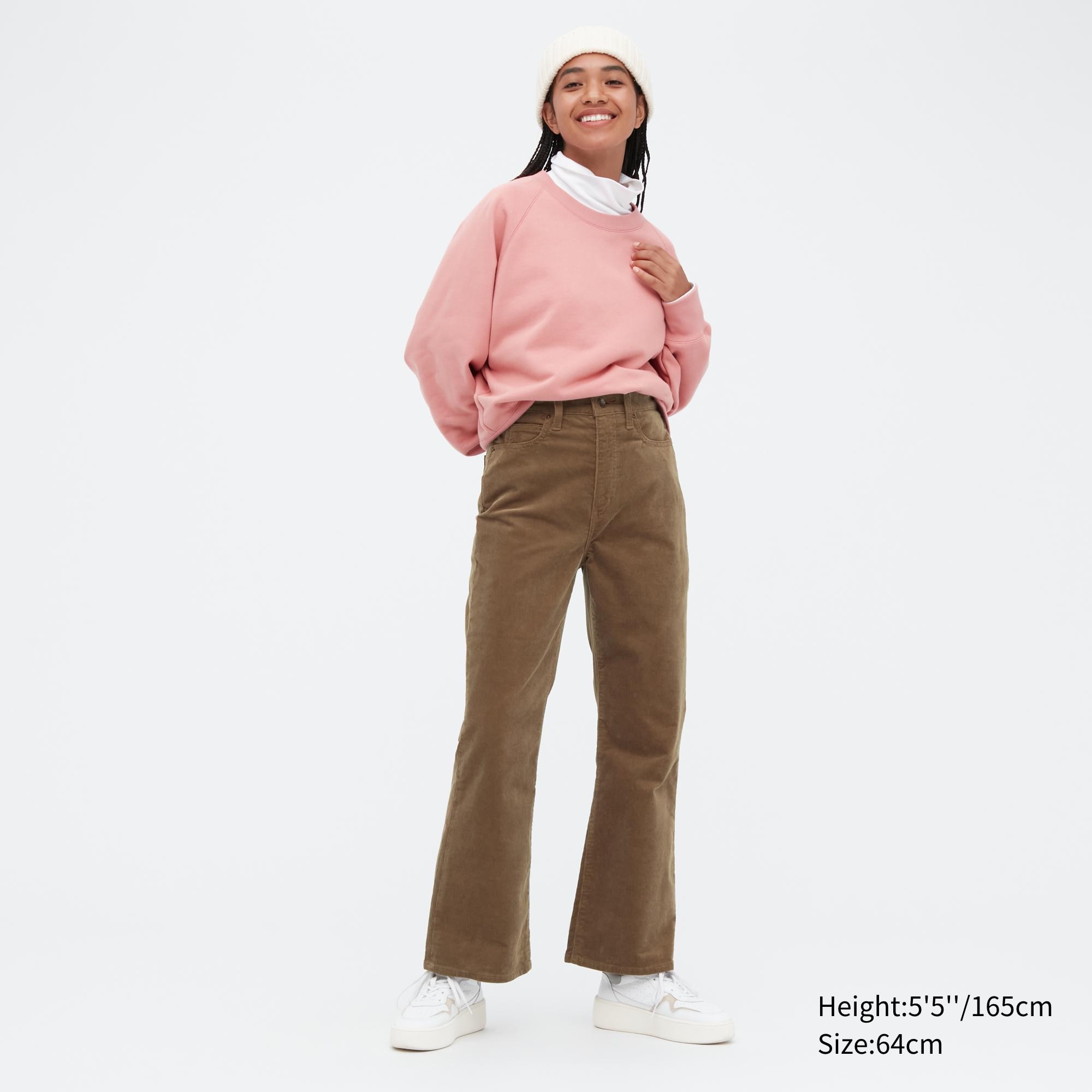 

Брюки женские UNIQLO 453887COL35 коричневые 27 (доставка из-за рубежа), 453887COL35