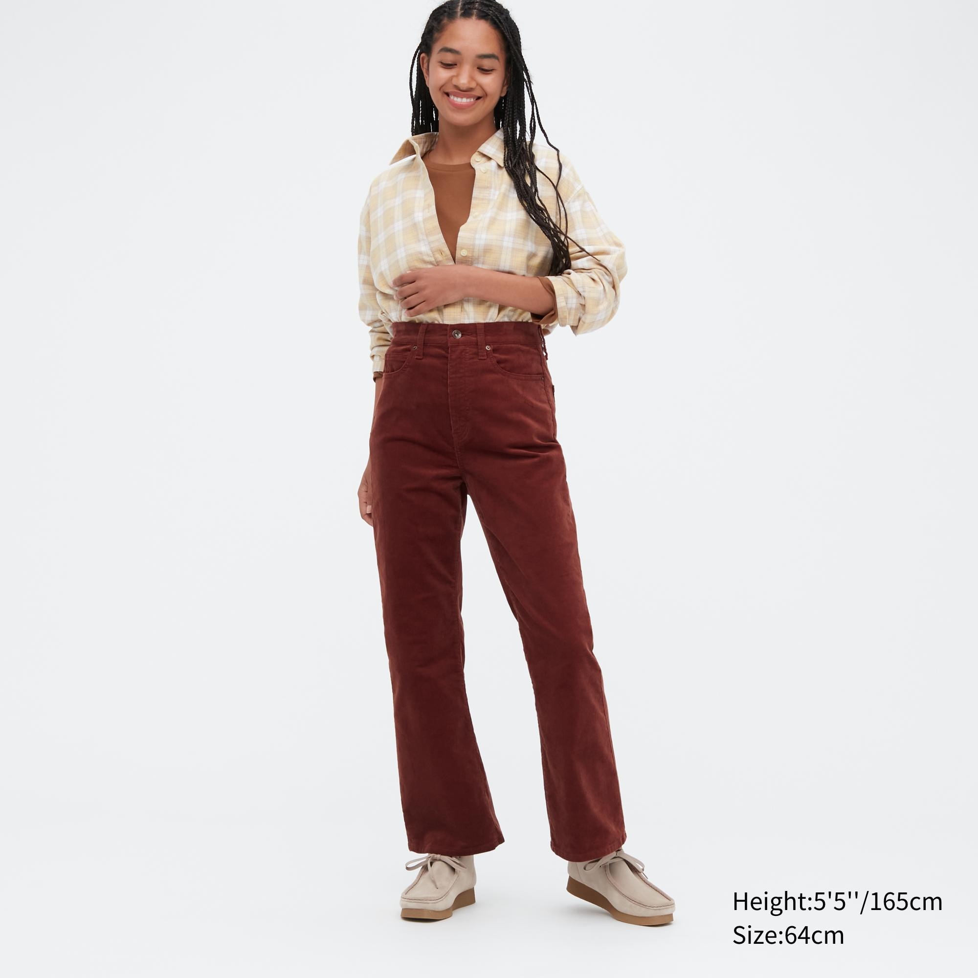 

Брюки женские UNIQLO 453887COL37 бордовые 24 (доставка из-за рубежа), 453887COL37