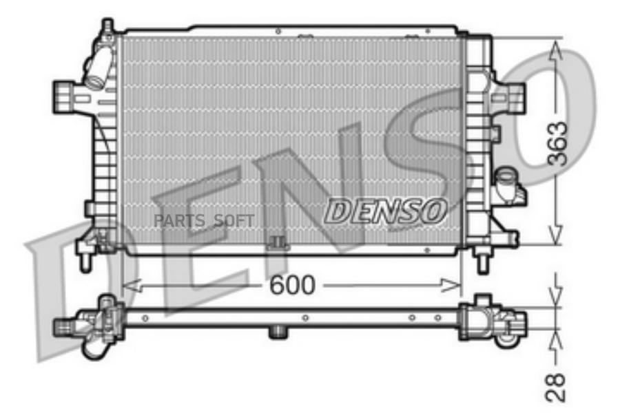 

Радиатор opel astra/zafira 1.7d/1.9d 04-