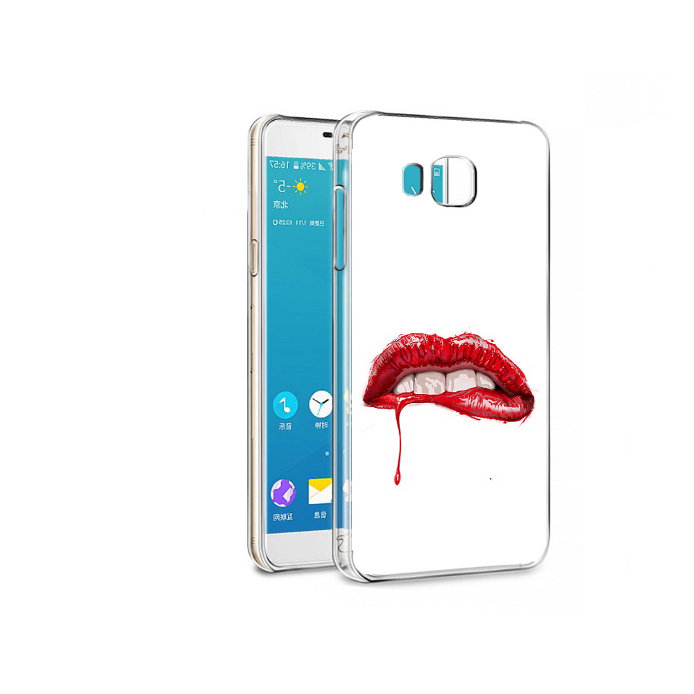 

Чехол MyPads Tocco для Samsung Galaxy C7 яркие красные губы (PT38867.551.706), Прозрачный, Tocco