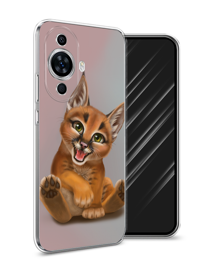 

Чехол Awog на Huawei Nova 11 "Малыш рыси", Оранжевый;серый, 6121250-1