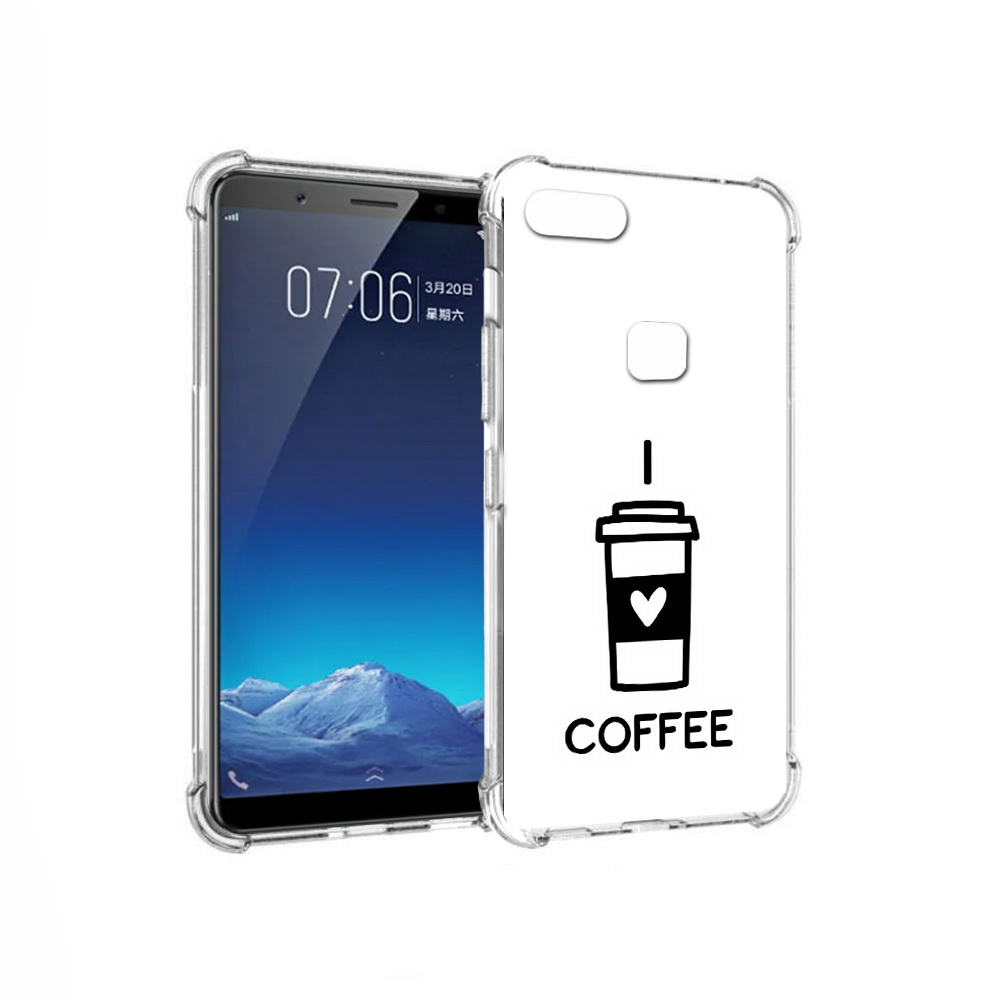 

Чехол MyPads Tocco для Vivo X20 Я люблю кофе (PT108350.433.206), Прозрачный, Tocco