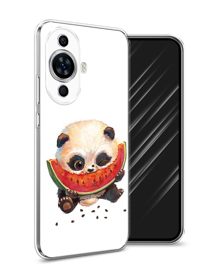 

Чехол Awog на Huawei Nova 11 "Малыш панды с арбузом", Белый;красный, 6121250-1