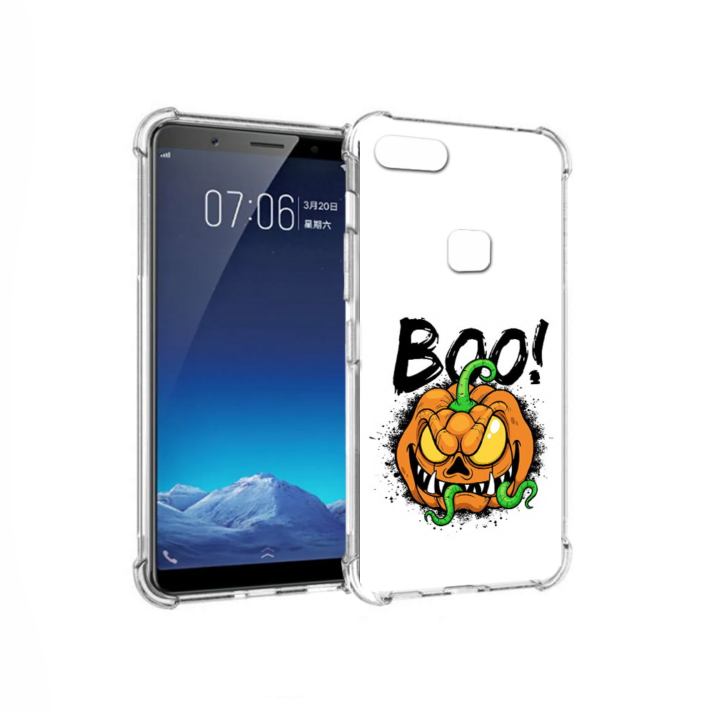 

Чехол MyPads Tocco для Vivo X20 Хэллоуин бу (PT108350.433.193), Прозрачный, Tocco