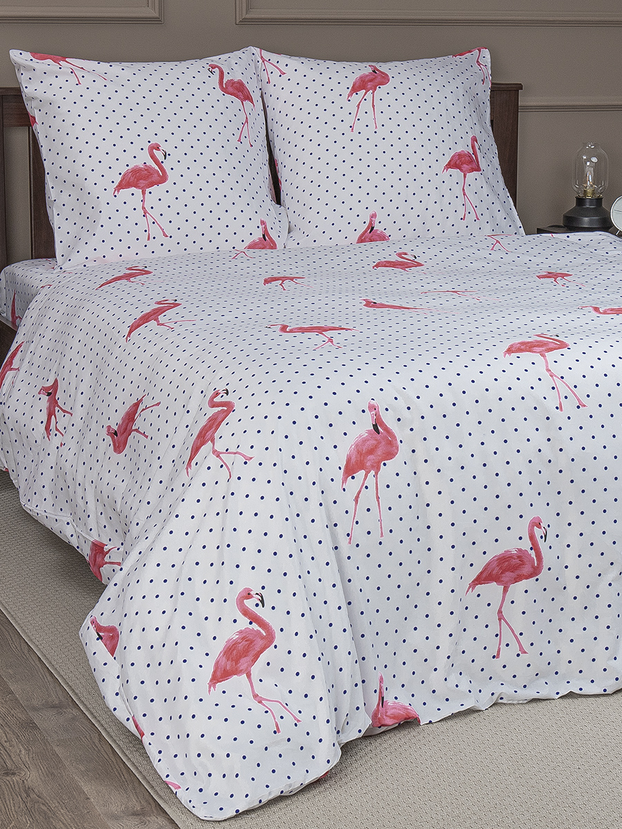 

КПБ Amore Mio BZ QR Flamingo W SINGLE M макосатин 1,5 сп, BZ QR Flamingo W