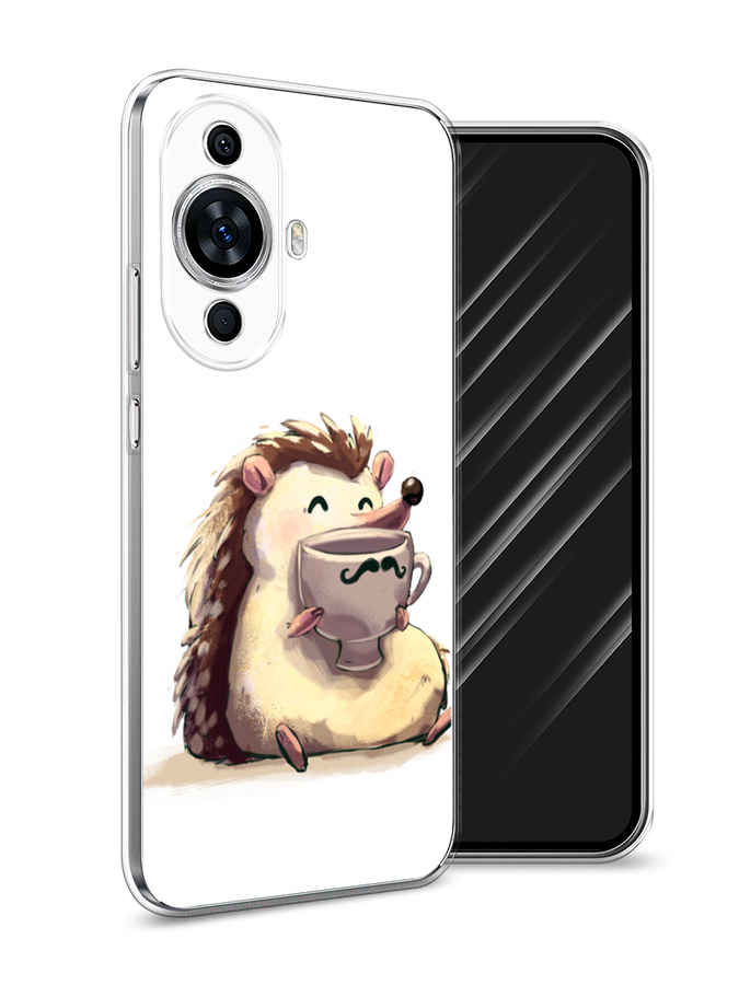 

Чехол Awog на Huawei Nova 11 "Еж кофеман", Белый;коричневый;бежевый, 6121250-10