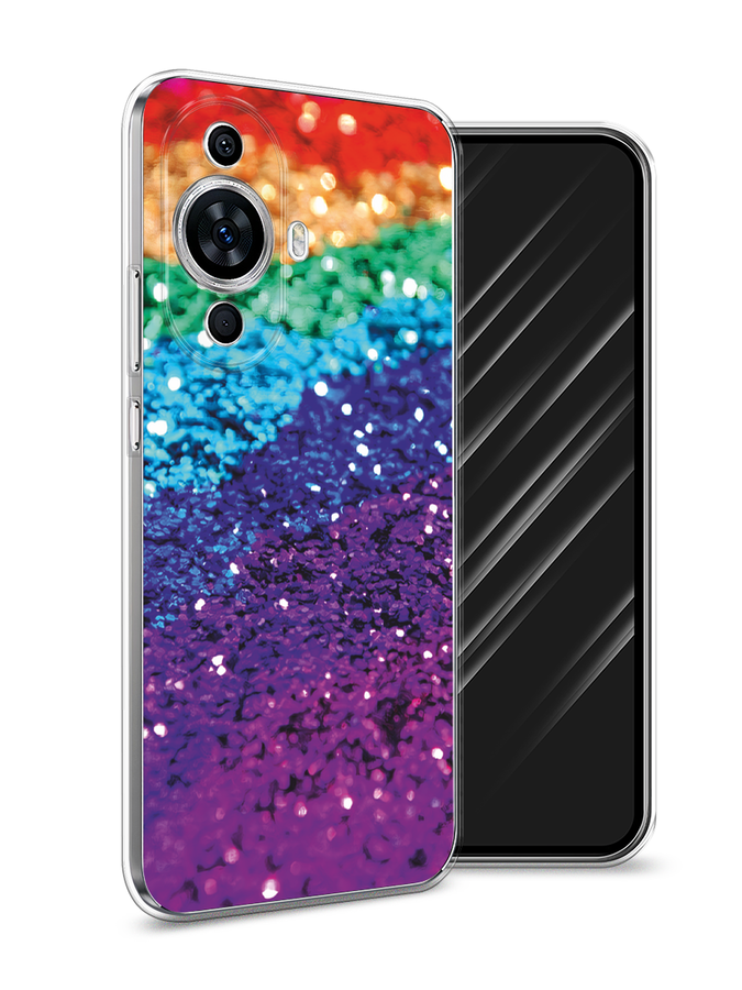 

Чехол Awog на Huawei Nova 11 "Блестящая радуга рисунок", Разноцветный, 6121250-3