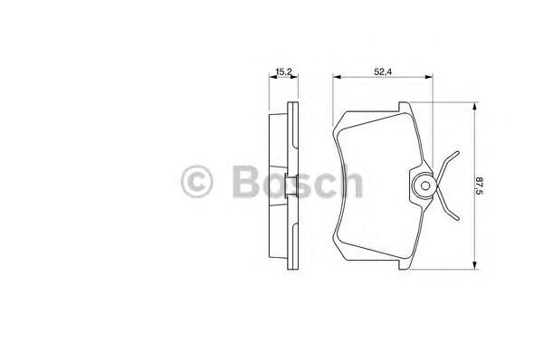 

Комплект тормозных колодок BOSCH 0986466683