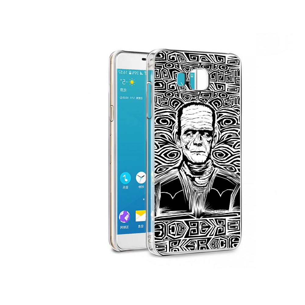 Чехол MyPads Tocco для Samsung Galaxy C7 франкенштейн черно белый (PT38867.551.661)
