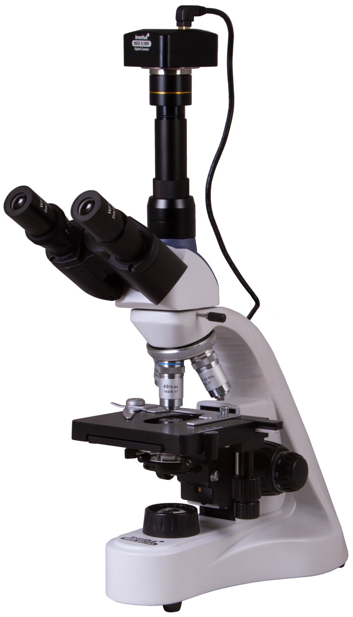 Купить Микроскоп цифровой Levenhuk MED D10T Тринокулярный