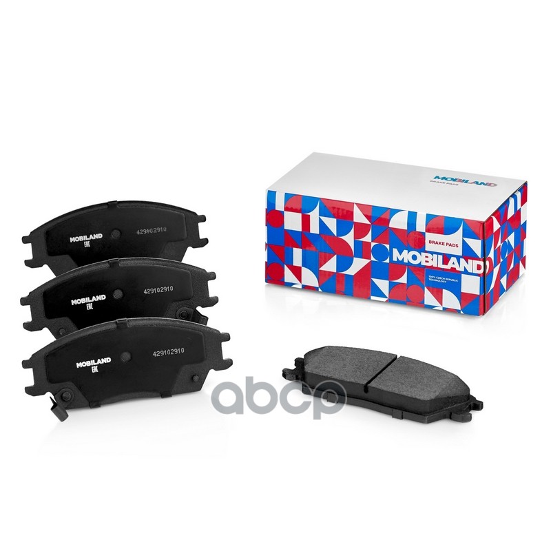 

Тормозные колодки MOBILAND передние дисковые для Hyundai Getz с пластиной 429102910