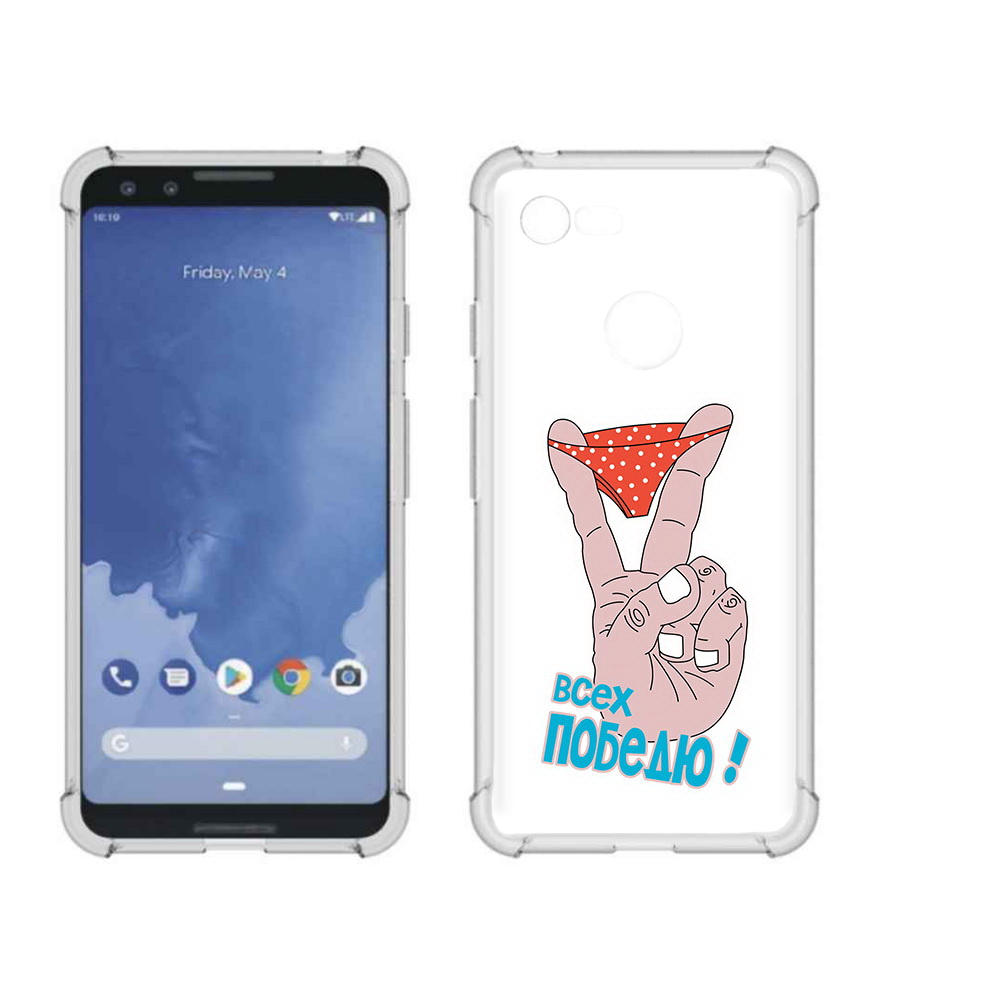 

Чехол MyPads Tocco для Google Pixel 3 всех победю, Прозрачный, Tocco